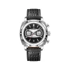 Poedagar 838  Leather Strap Watch for Men - Black