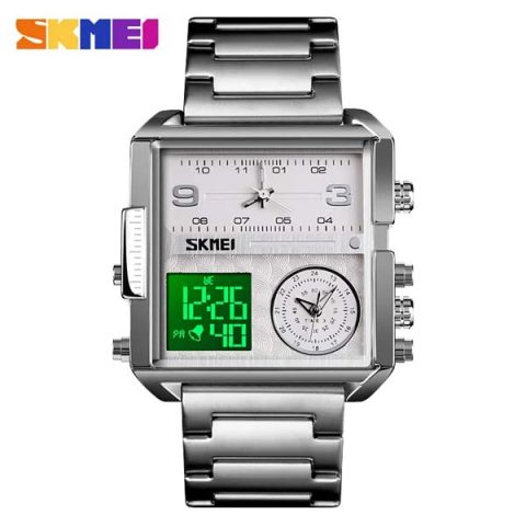 SKMEI 1584 Japan Movement Watch for Men - Silver