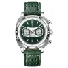 Poedagar 838  Leather Strap Watch for Men - Green