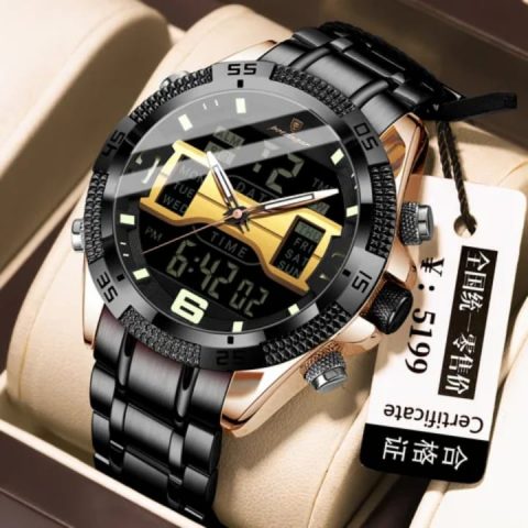 Poedagar 103 Watch For Men - Rose Black