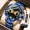 Poedagar 103 Watch For Men - Rose Blue